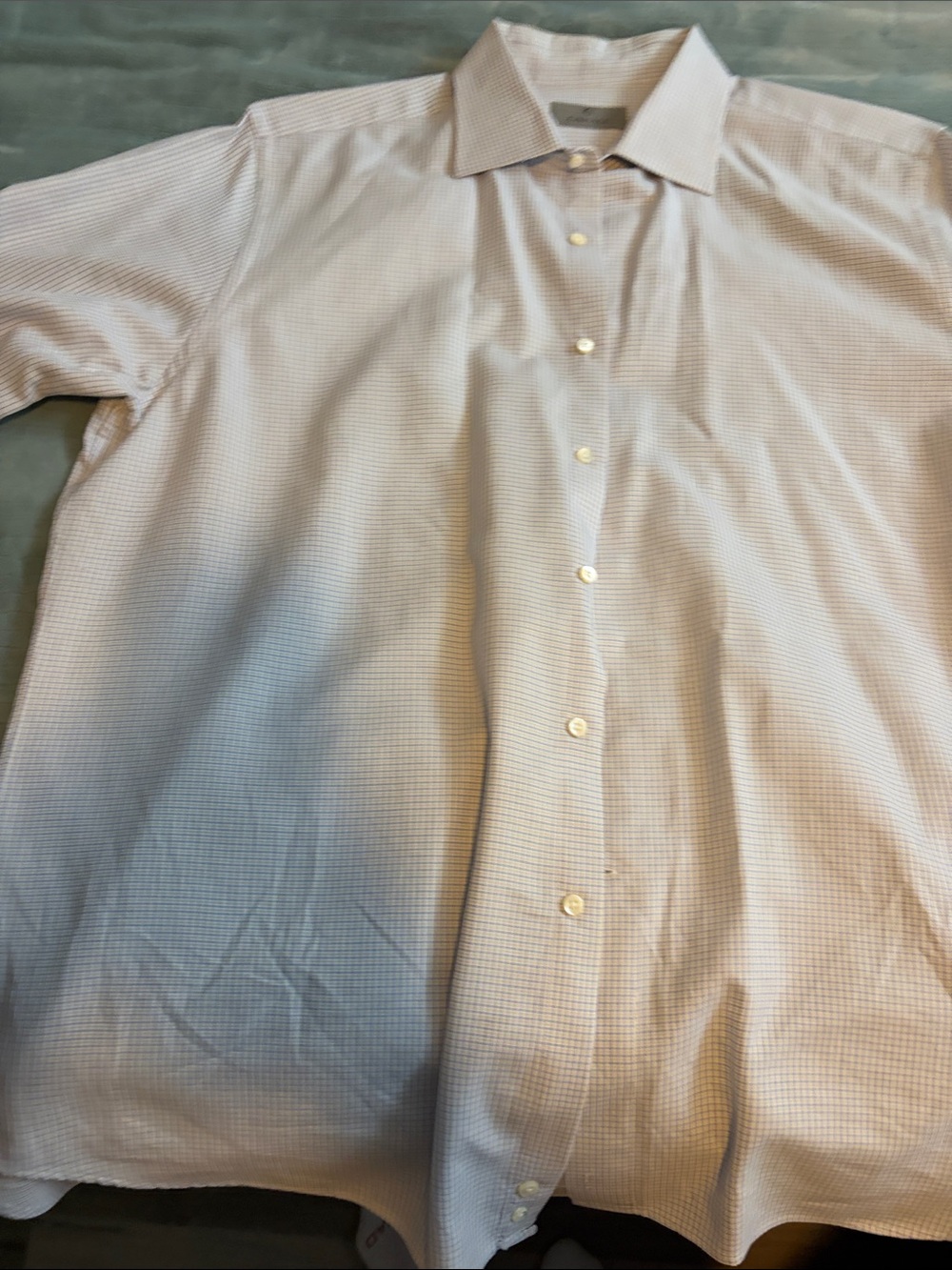 Canali Light Pink Micro-Check Dress Shirt